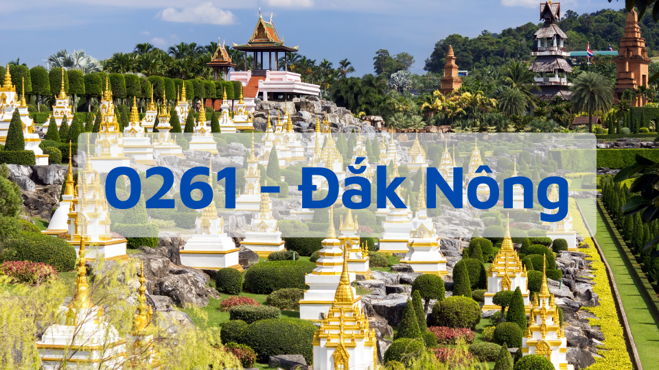 Đầu số 0261 - Mã Vùng Đắk Nông