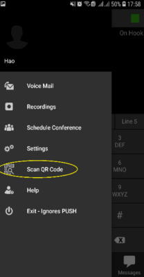 Hình 10 Bạn có thể nhấp vào Scan QR Code để quét mã