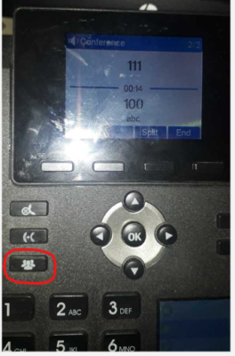 Hình 22 Nhấp vào nút màu đỏ để cả 3 có thể liên lạc với nhau.