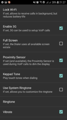 Hình 31 Các mục được tùy chọn trong Advanced