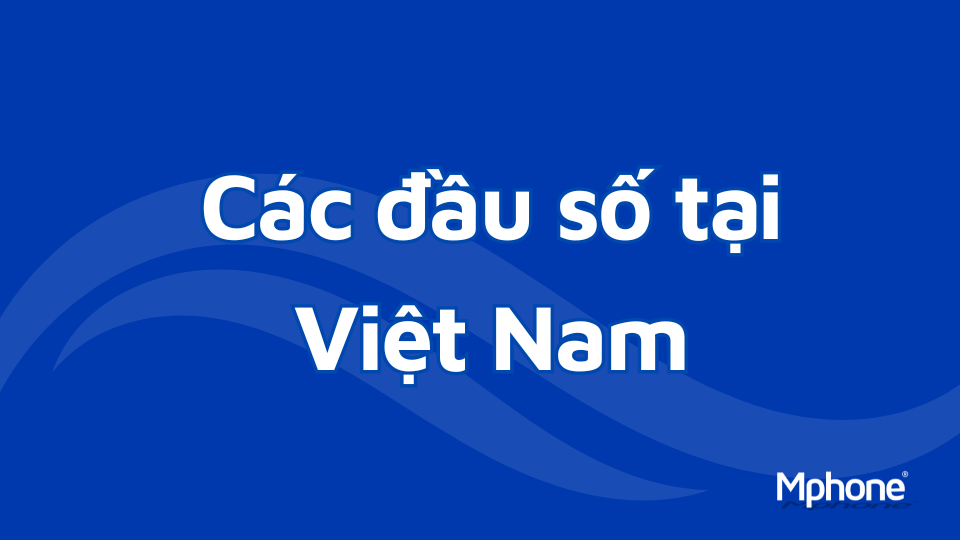 Các đầu số điện thoại tại Việt Nam